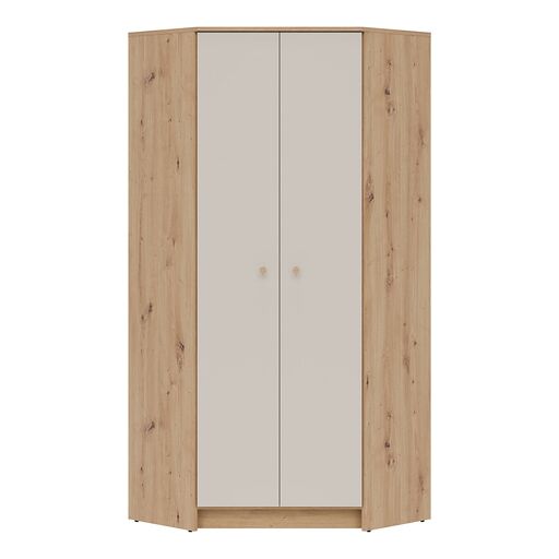 Szafa narożna TIMO TM06 w odcieniu dębu artisan i kaszmiru
