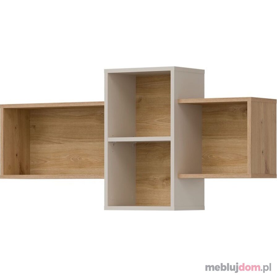 Półka wisząca TIMO TM07 w odcieniu dębu artisan i kaszmiru 