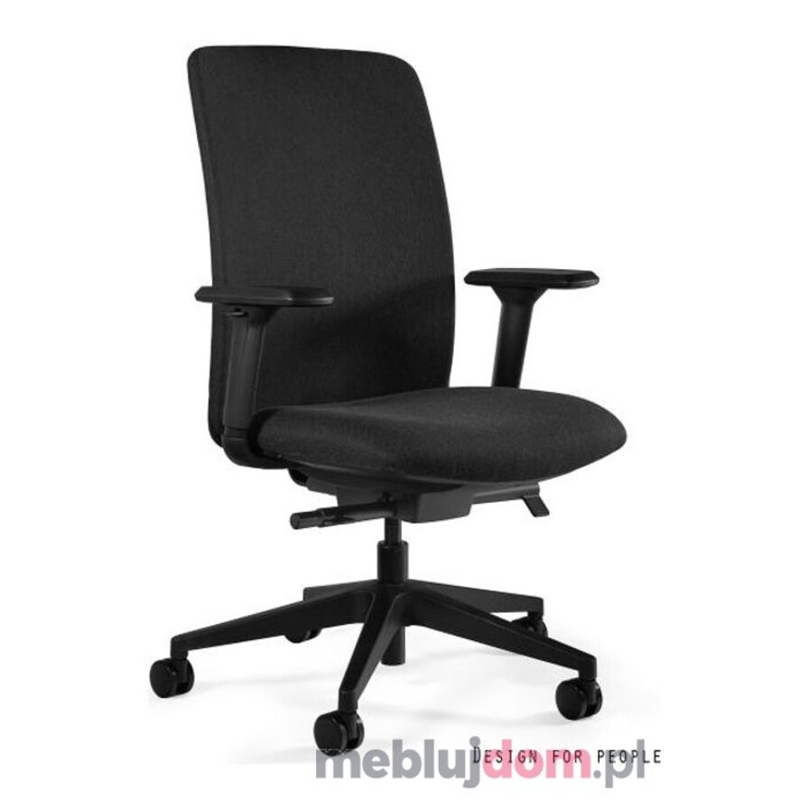 Fotel ergonomiczny ELI M Unique bezzagłówka kolor czarny