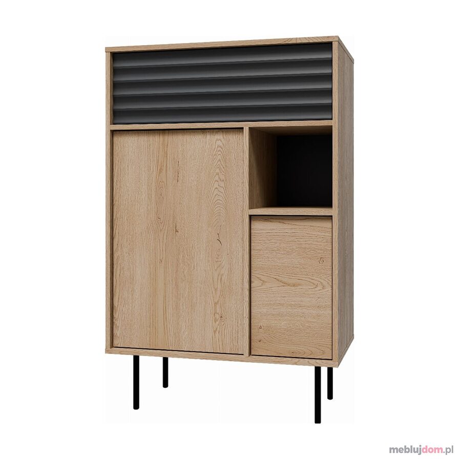 Komoda ARDILA ARD-KO76 dąb cremona + czarny