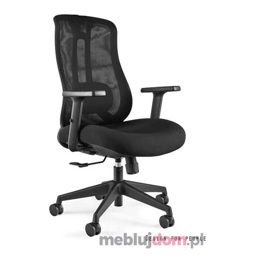 Fotel ergonomiczny VISTA M Unique Siatka/Tkanina czarny
