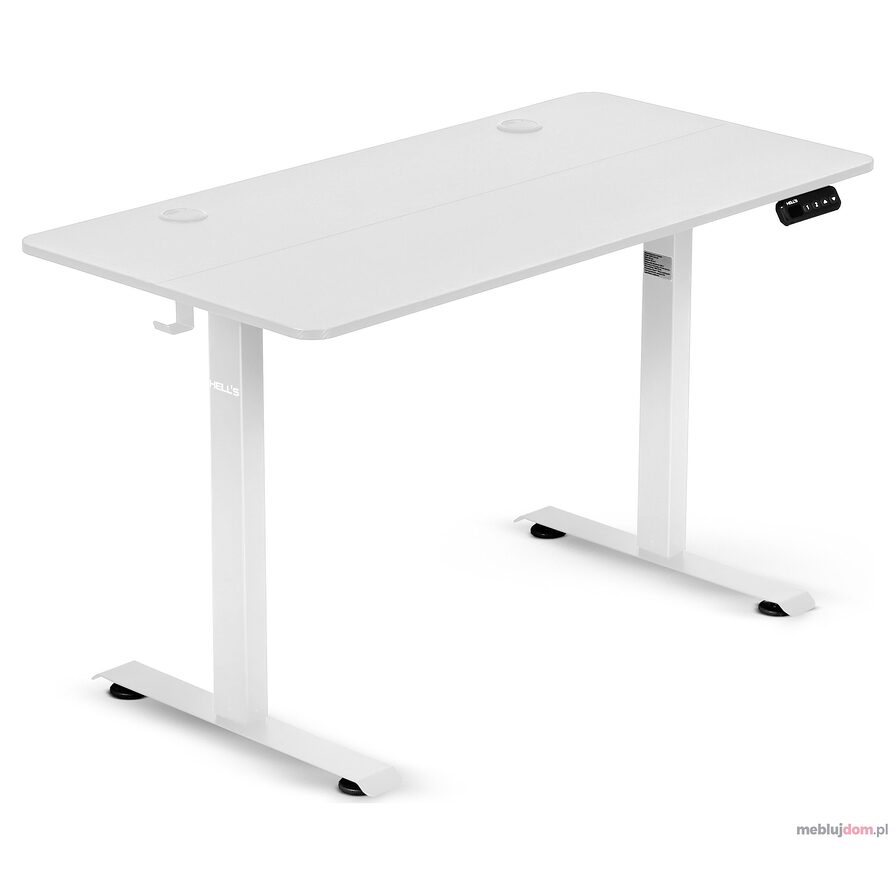 Biurko elektryczne z regulacją wysokości White 120x60 cm biały
