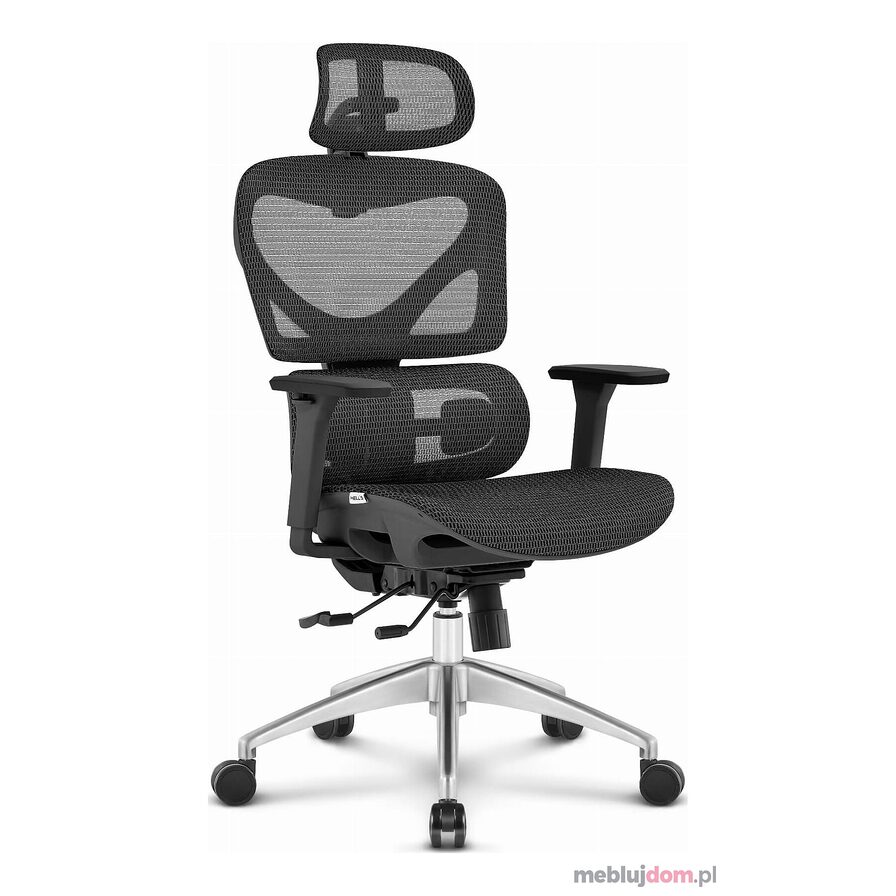 Fotel biurowy ergonomiczne HC-1056 Czarny SIATKA MESH Premium