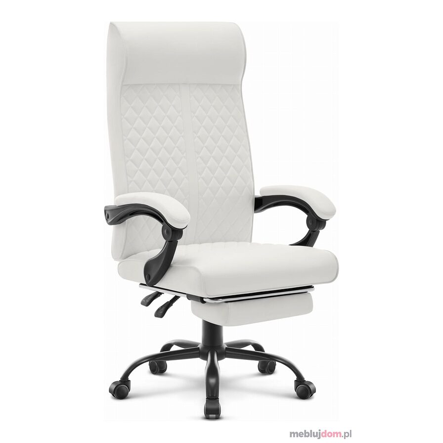 Fotel biurowy HC-1030 White Biały Ekoskóra