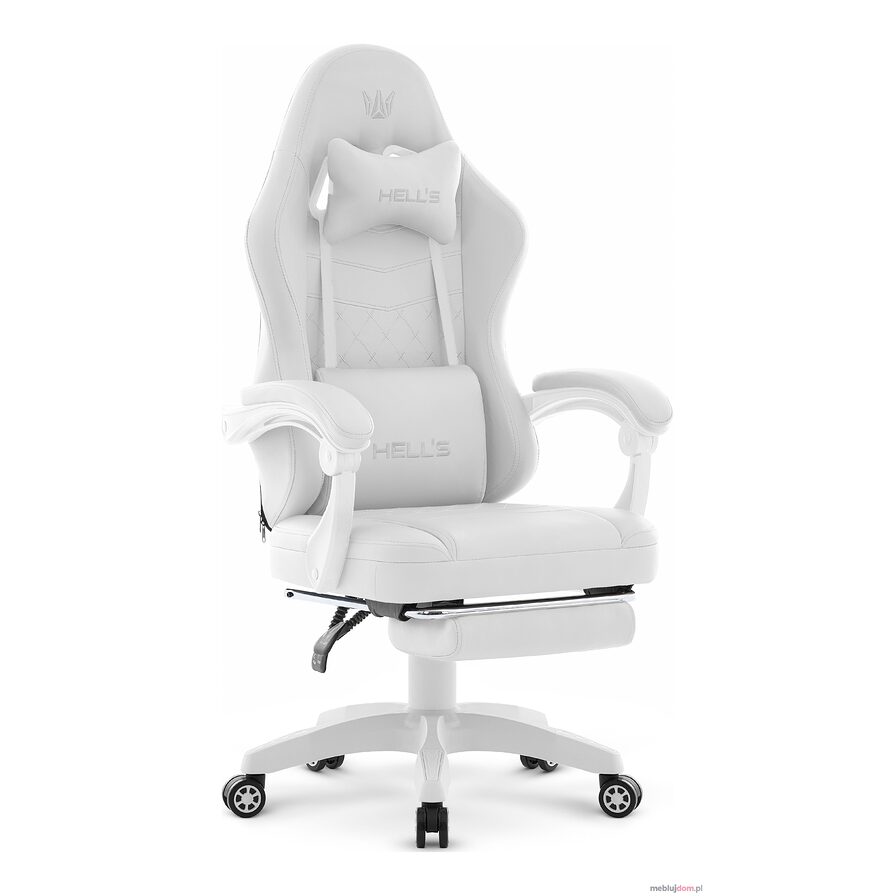 Fotel gamingowy HC- 1015 White Biały Ekoskóra