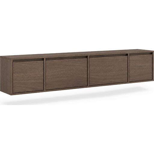 Szafka RTV czterodrzwiowa Zolia 180 cm wisząca - orzech elegant