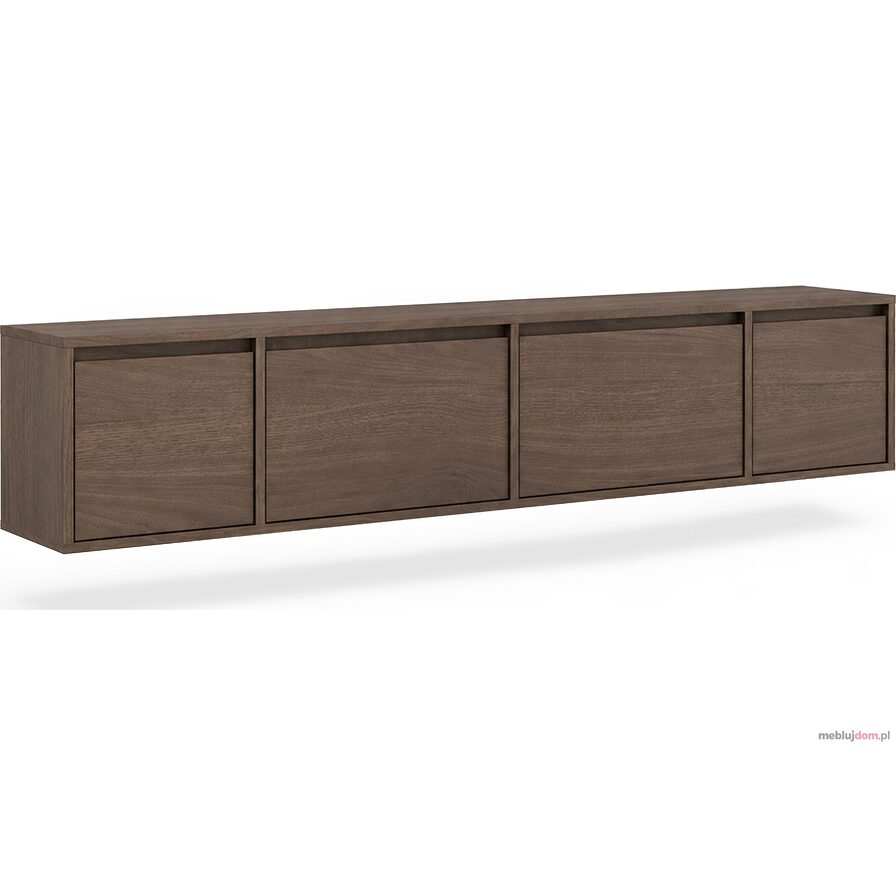 Szafka RTV czterodrzwiowa Zolia 180 cm wisząca - orzech elegant
