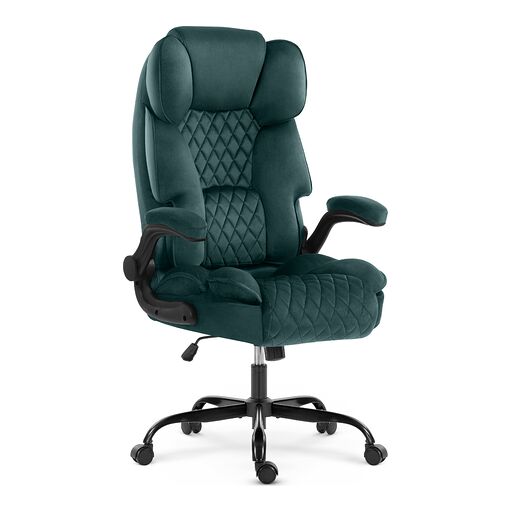 Fotel biurowy obrotowy HC-1033 Green Zielony Tkanina Welur