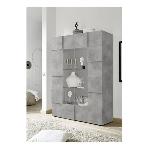 Witryna DAMA 2D w kolorze laminat beton