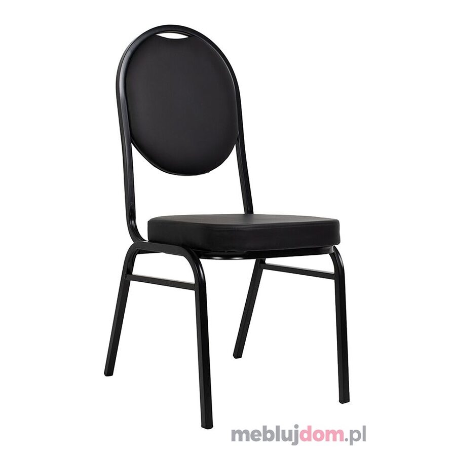 Krzesło bankietowe / konferencyjne HEBE czarne