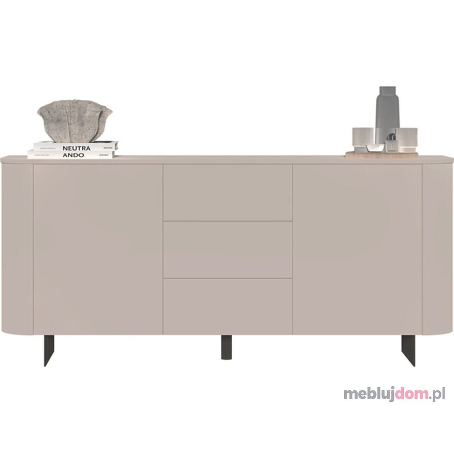 Komoda ORTISEI 2D3S z trzema szufladami 180 cm w kolorze kaszmir