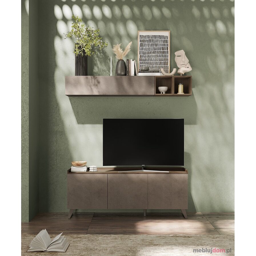 Szafka RTV TRAY 3D trzydrzwiowa do salonu