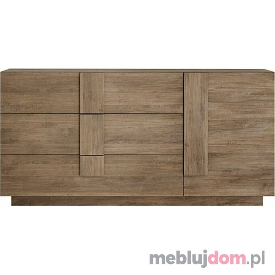 Komoda JUPITER 13 1D3SZ w odcieniu dąb mercure