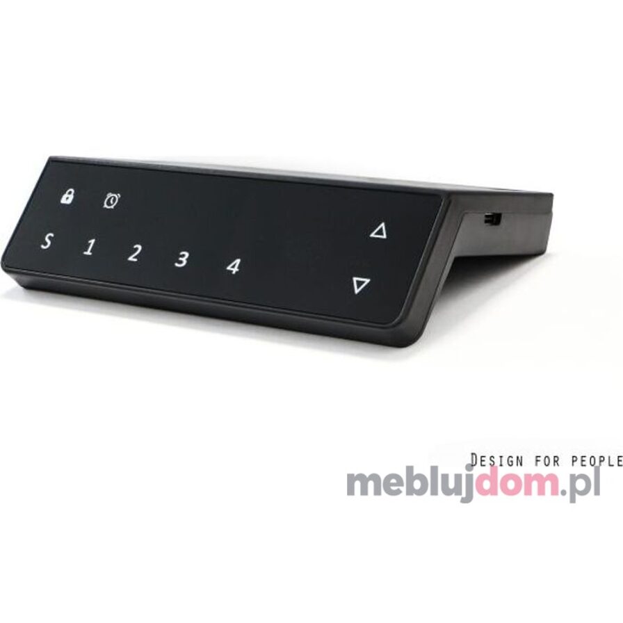 Panel sterowania do biurek elektrycznych ACTIVE I i ACTIVE II zapamiętuje 4 pozycje - 1x USB-A, 1x USB-C