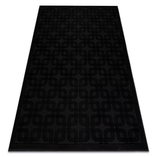 Dywan AURA J2556A czarny / antracyt - Geometryczny, strukturalny, nowoczesny