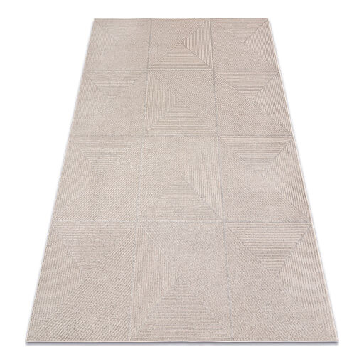 Dywan AURA J2624A beż - Geometryczny, strukturalny, nowoczesny