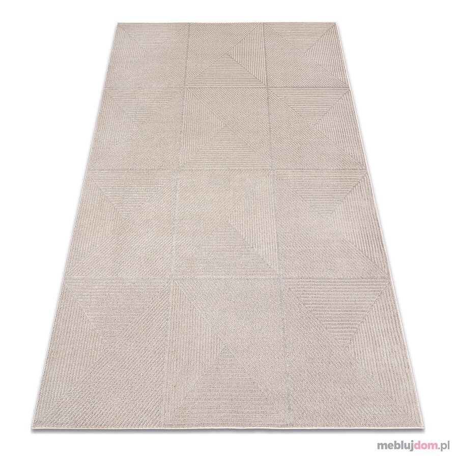 Dywan AURA J2624A beż - Geometryczny, strukturalny, nowoczesny