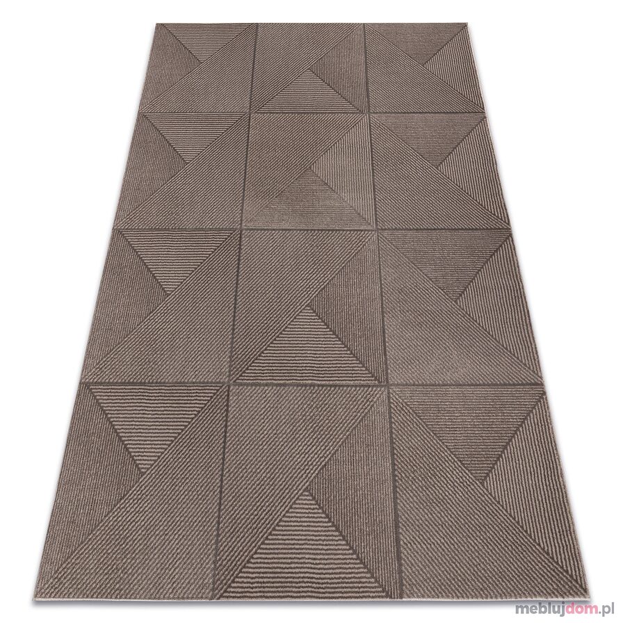 Dywan AURA J2624A beż / ciemny beż vision - Geometryczny, strukturalny, nowoczesny