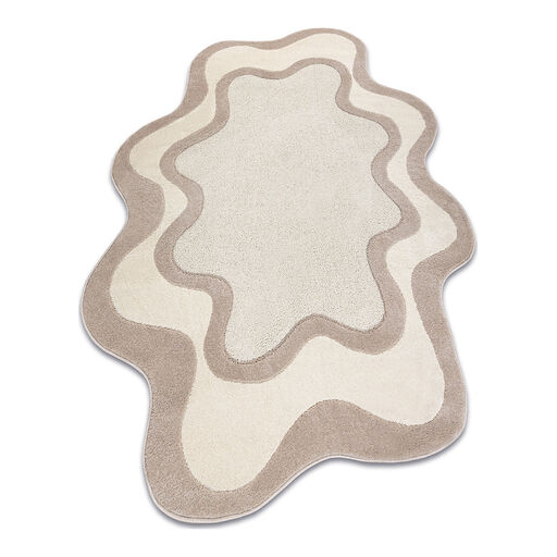 Dywan DUNE 8086 SHAPE krem / beż - Abstrakcja, strukturalny, nieregularny kształt