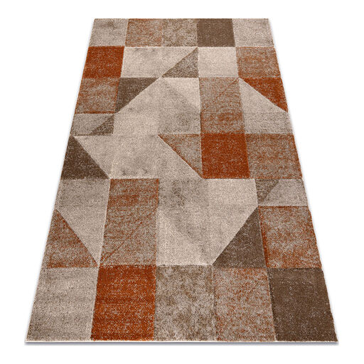 Dywan ARCANA 0822 beż / pomarańczowy geometryczny, nowoczesny