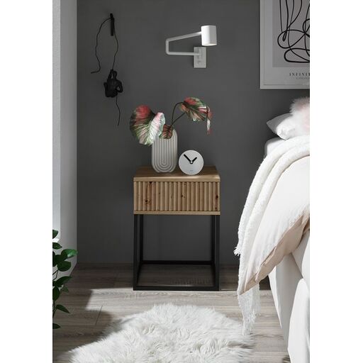 Szafka nocna MARLE 94 w odcieniu dąb artisan