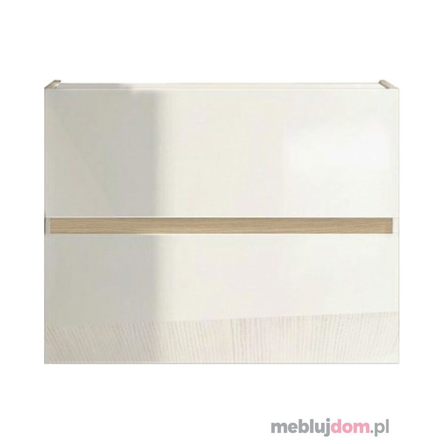 Szafka na buty stojąca / wisząca RAINBOW 84 biały połysk + dąb lindberg