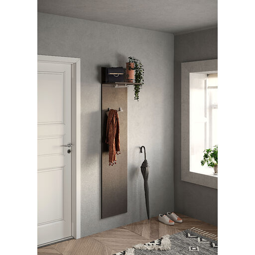 Panel ścienny wieszak FRAME szarobrązowy 