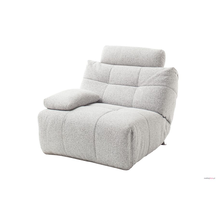 Sofa segmentowa relaksacyjna BELVIANO (element lewy) elaktryczna szara