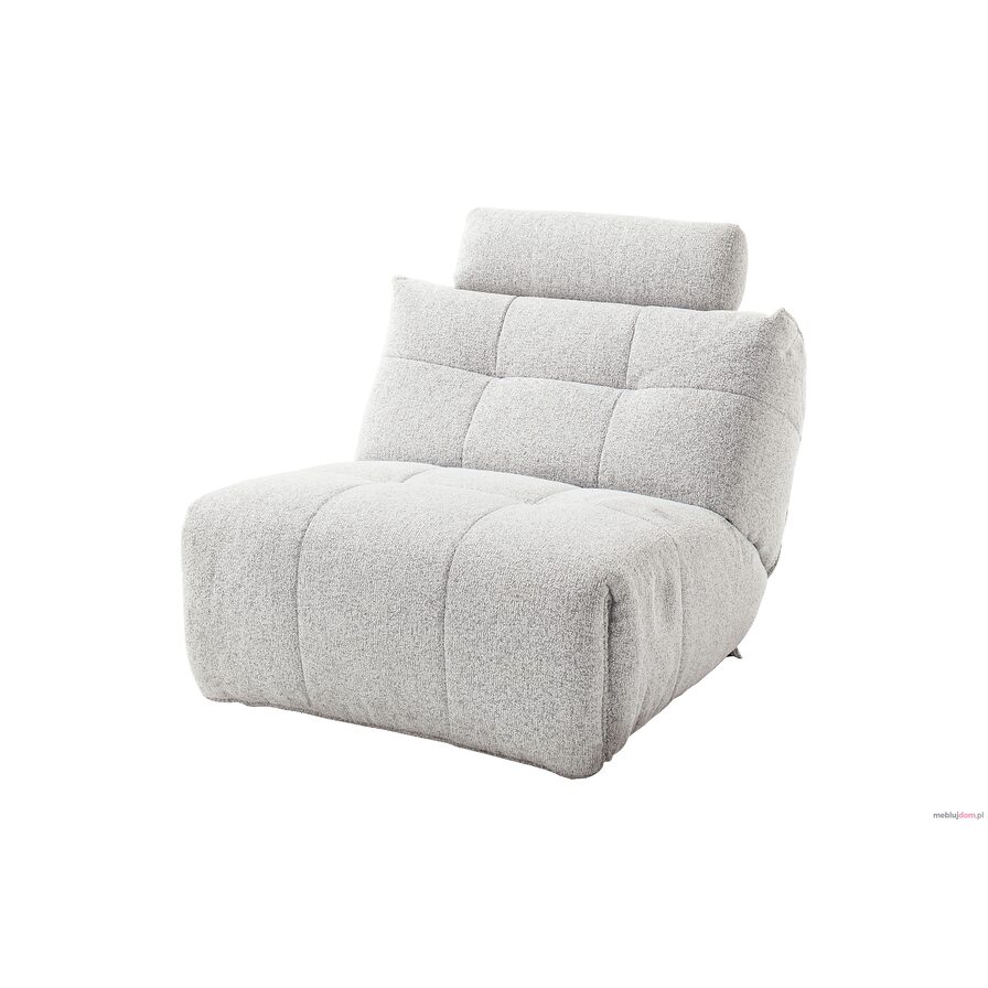 Sofa segmentowa relaksacyjna BELVIANO (element środkowy) elaktryczna szara