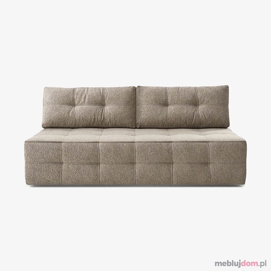 Sofa Rozkładana MORANA Beżowa Boucle