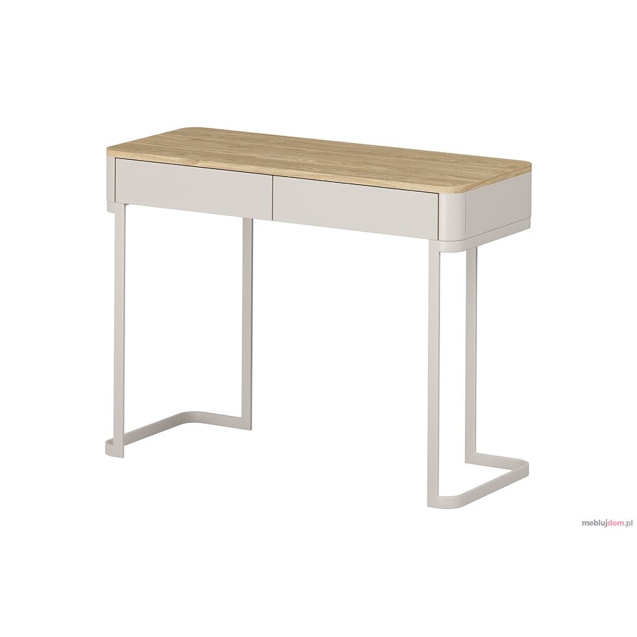 Konsola / toaletka ELIVO 110 cm w kolorze kaszmir + dąb olejowany