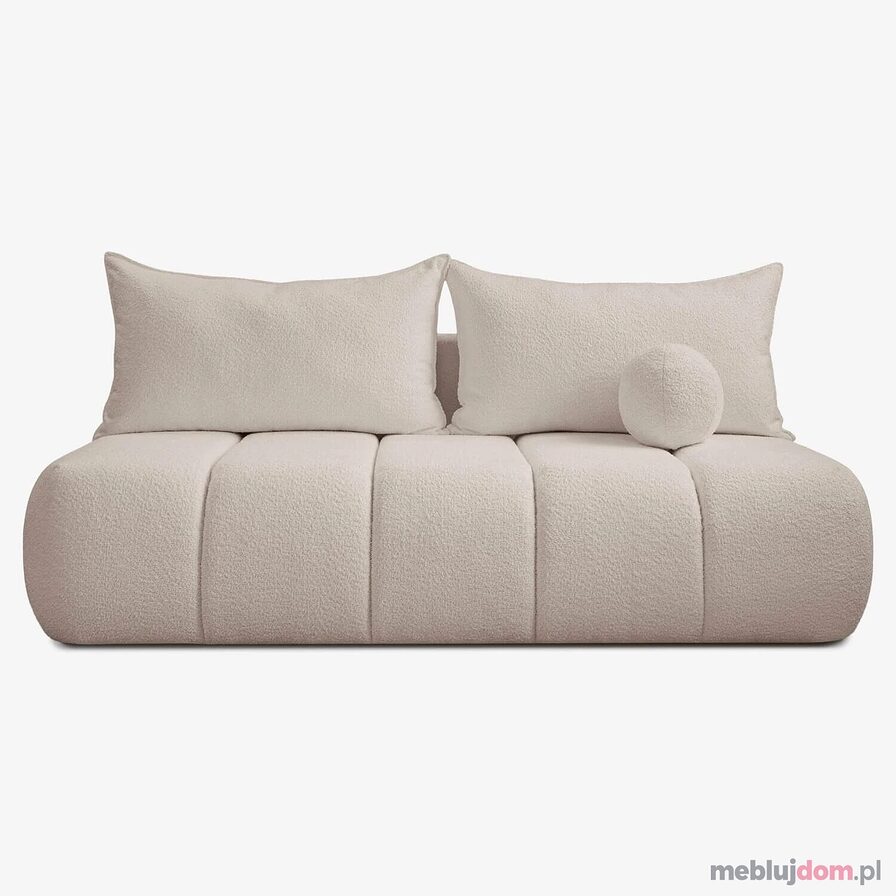 Sofa Rozkładana SARIA Beżowa Boucle