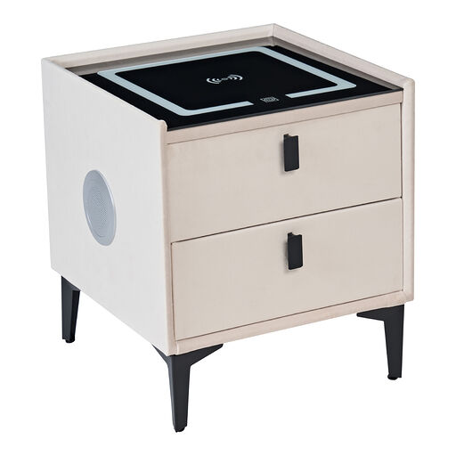 SN11-FX Szafka nocna SMART - velvet beżowa Riviera 06