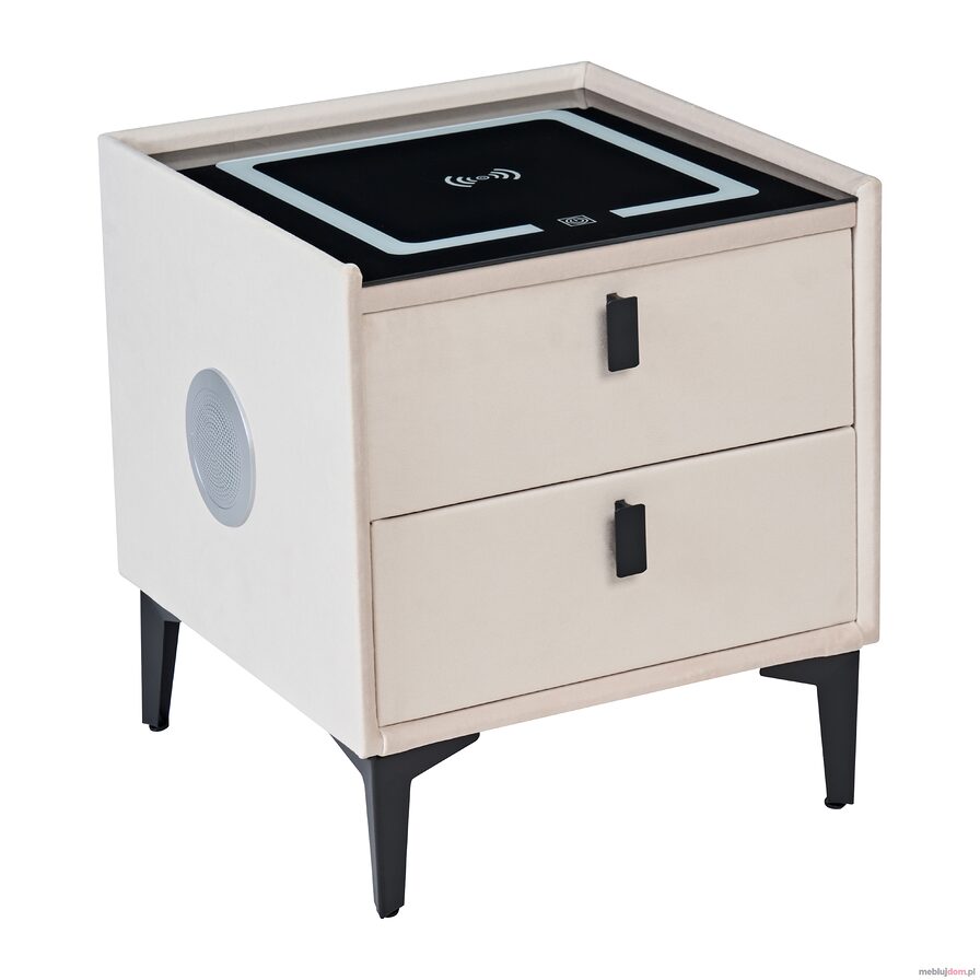 SN11-FX Szafka nocna SMART - velvet beżowa Riviera 06