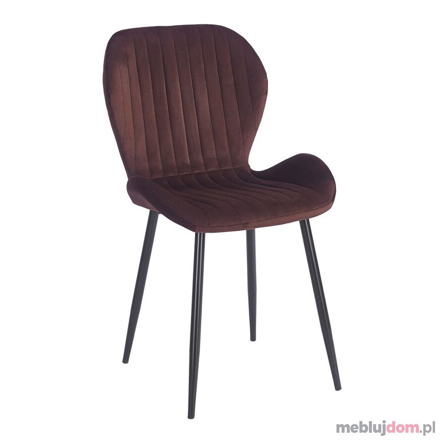 Krzesło K1-FX Velvet Riviera 28 brązowe