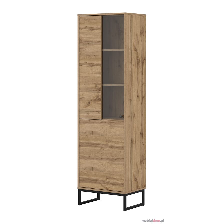 Witryna LOFT 05 w odcieniu dębu wotan