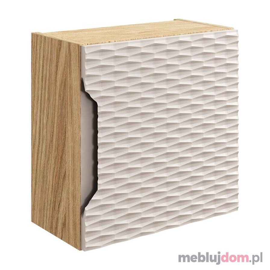 Szafka górna łazienkowa OCEAN BEIGE 83-35-1DQ - beż + dąb olejowany