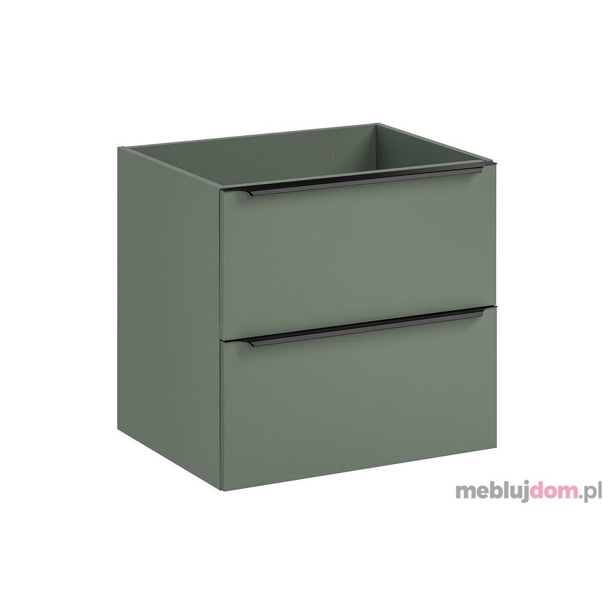 Szafka pod umywalkę SOMBRA GREEN 82-60-46-2S - Corymbia Green odcień szałwii 
