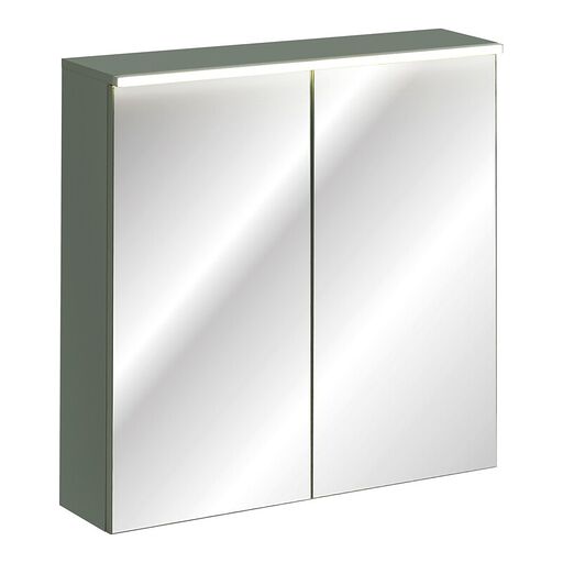 Szafka łazienkowa z lustrem GREEN UN 84-80-2D - Dekor Corymbia Green 