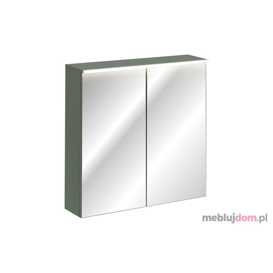 Szafka łazienkowa z lustrem GREEN UN 84-80-2D - Dekor Corymbia Green 