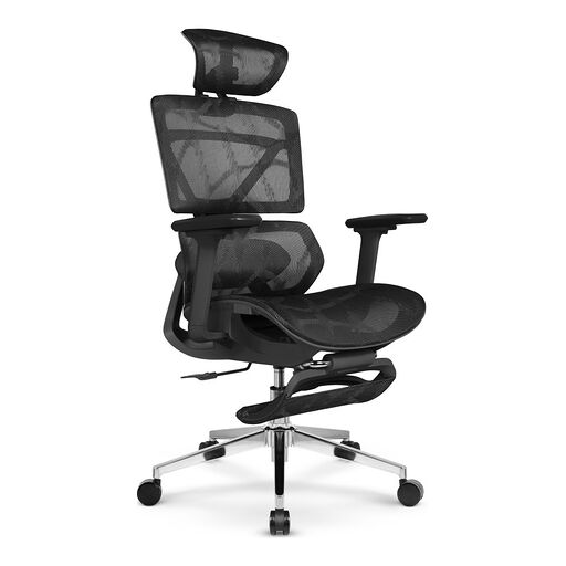 Fotel biurowy ergonomiczny HC-1059 z masażem - czarny