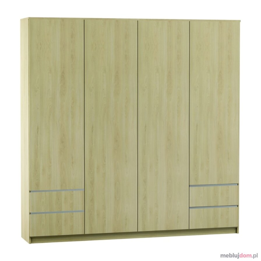 Szafa BENU 200 Adam Meble w kolorze buk fjord + biel arktyczna