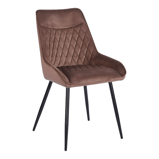 K58-FX Krzesło velvet - Riviera 26 mokka brąz