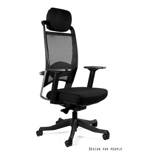 Fotel ergonomiczny FULKRUM Unique czarna siatka