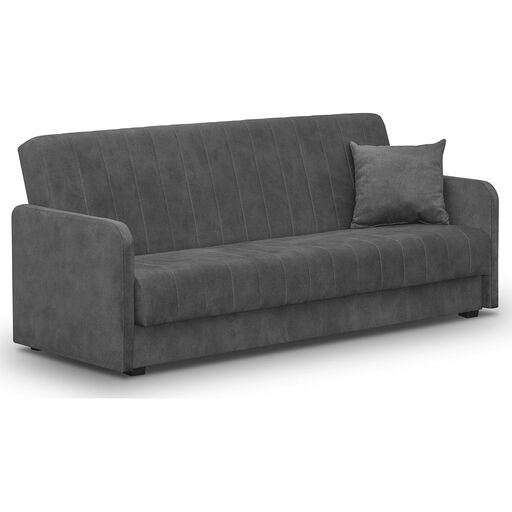 Sofa Rozkładana PORTO Szara Welurowa