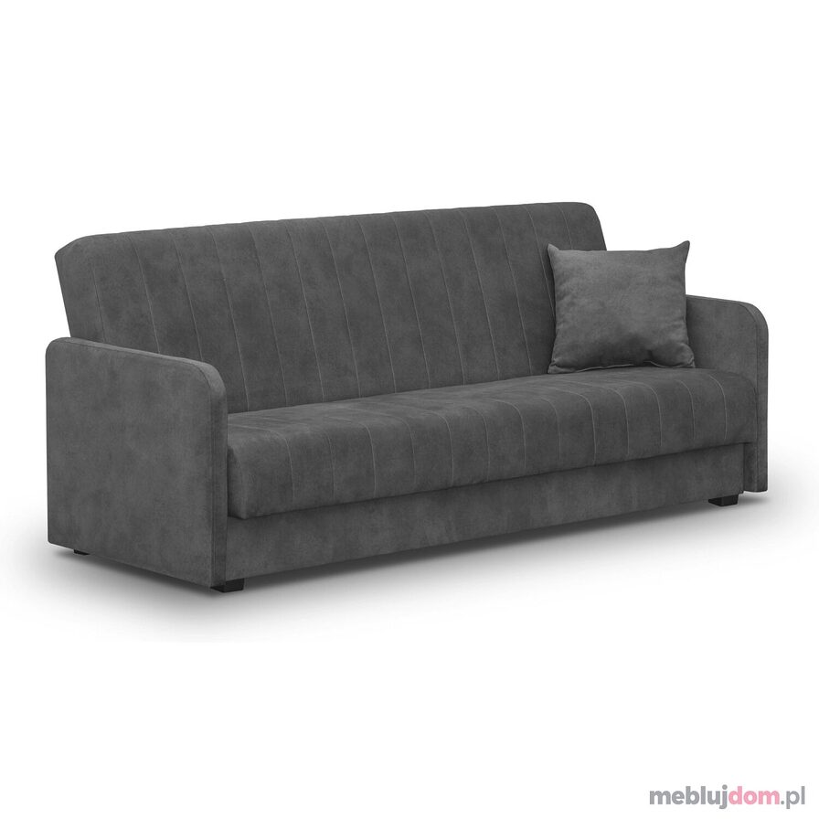Sofa Rozkładana PORTO Szara Welurowa