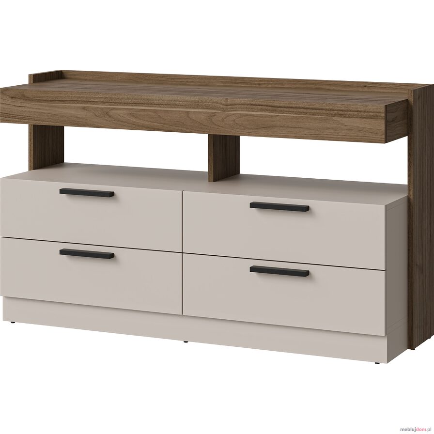 Komoda MODO 120 4S orzech royal + kaszmir