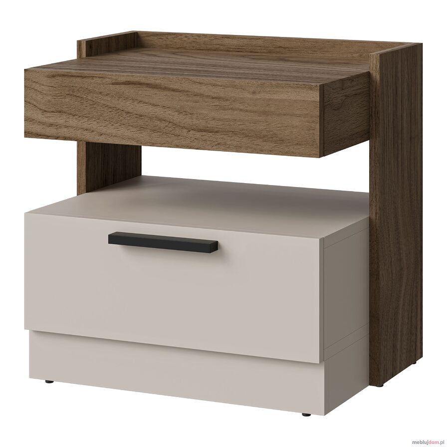 Szafki nocne MODO 2szt - Orzech Royal + Kaszmir
