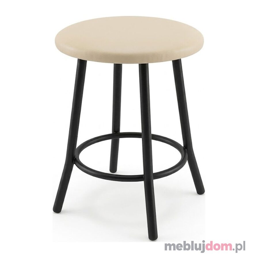 Chico 3 Taboret (eco beż) - czarny stelaż