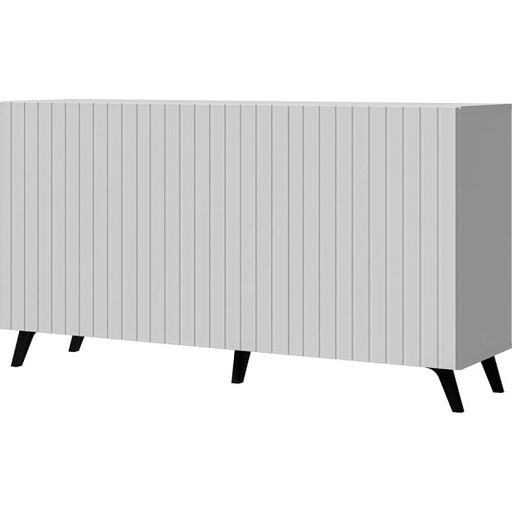 Komoda DIVERSE WHITE DIKO-2W Restol - biały FR-2 na czarnych nóżkach